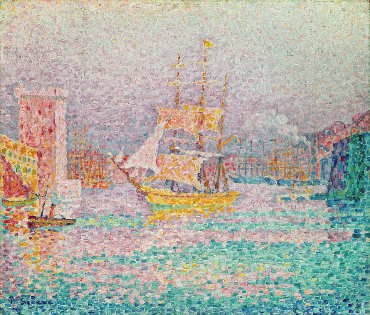 ميناء في مرسيليا ، c.1906 بواسطة بول سينياك
