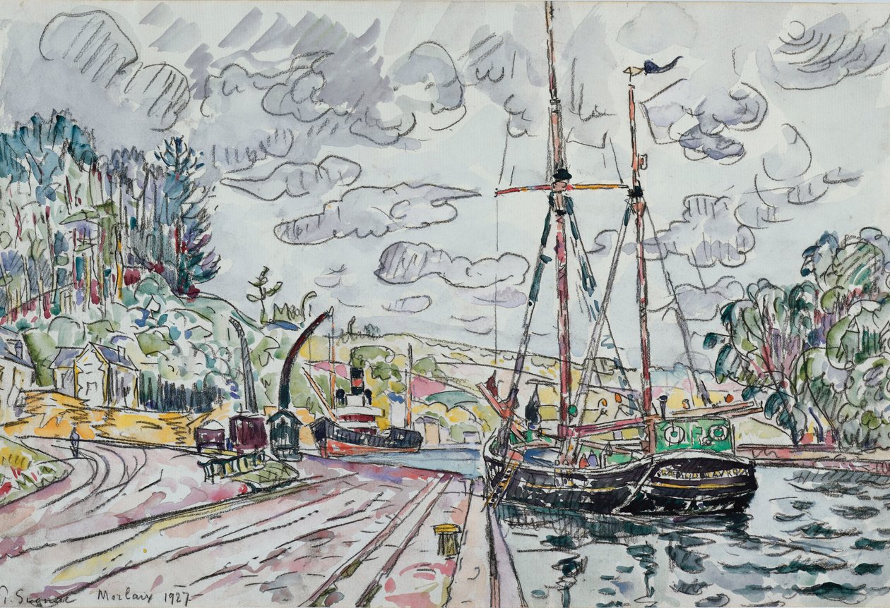المناظر الطبيعية في Pontrieux ، 1927 بواسطة بول سينياك