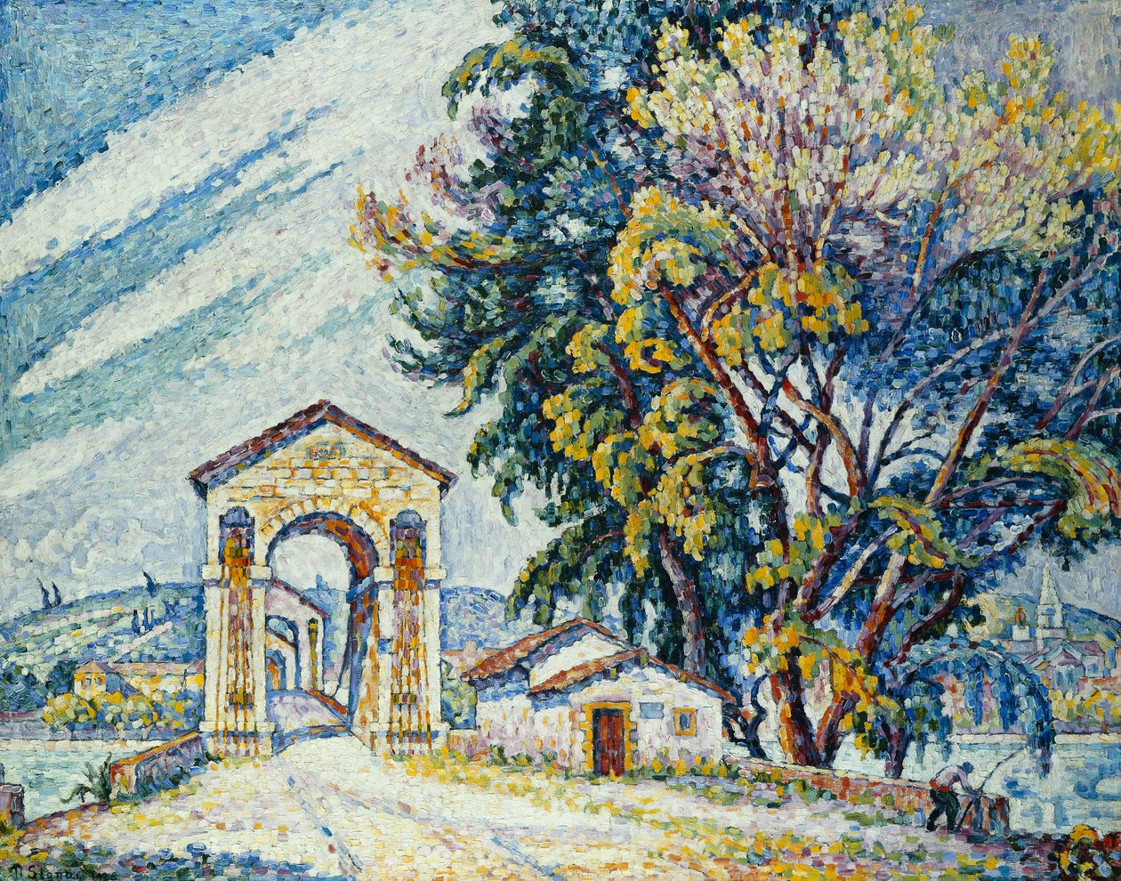 Le Pont a Bourg-Saint-Andeol، 1926 بواسطة بول سينياك
