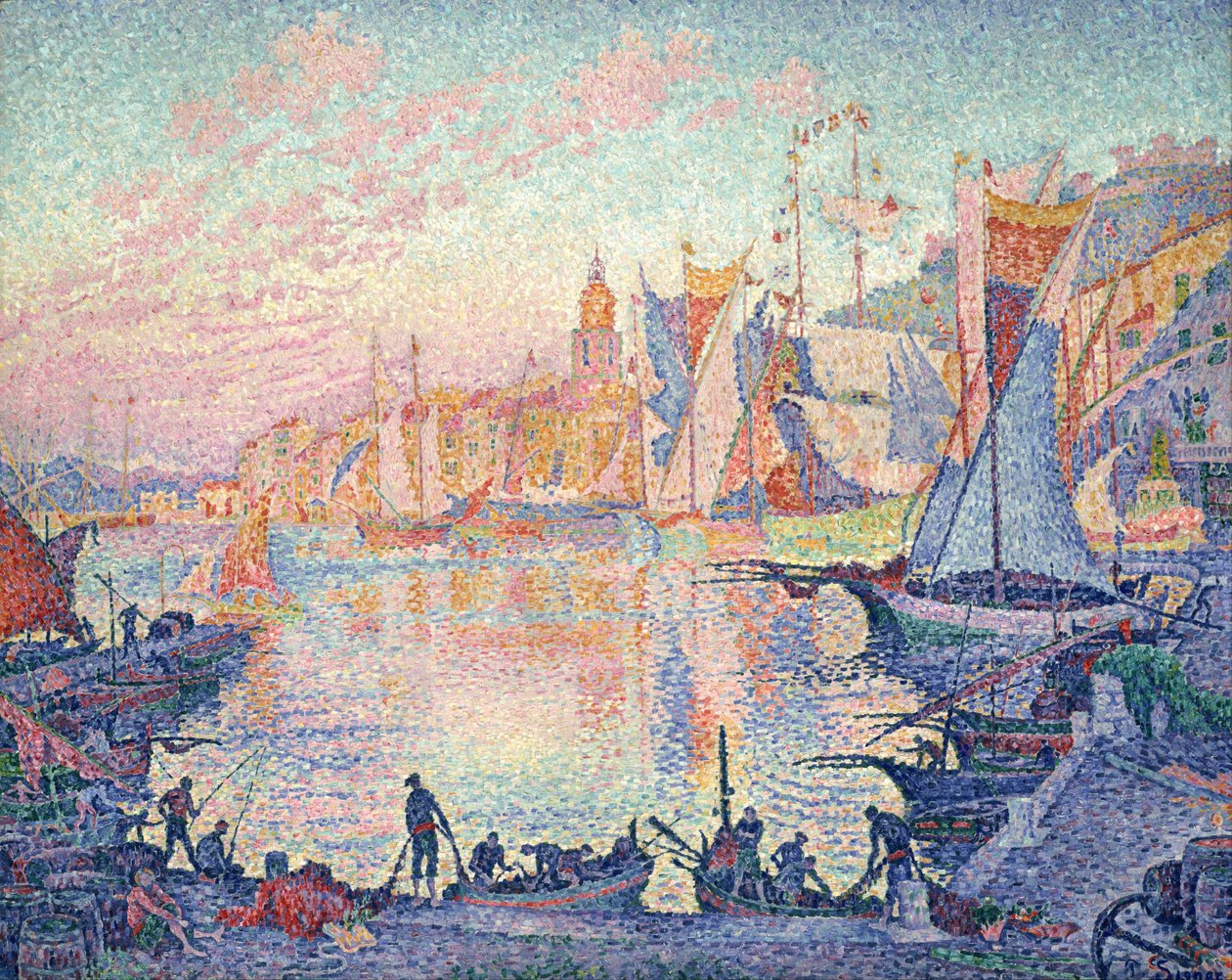 "سان تروبيز" لوحة رسمها بول سينياك (1863-1935) 1901-1902 المتحف الوطني للفن الغربي ، طوكيو ، اليابان بواسطة بول سينياك