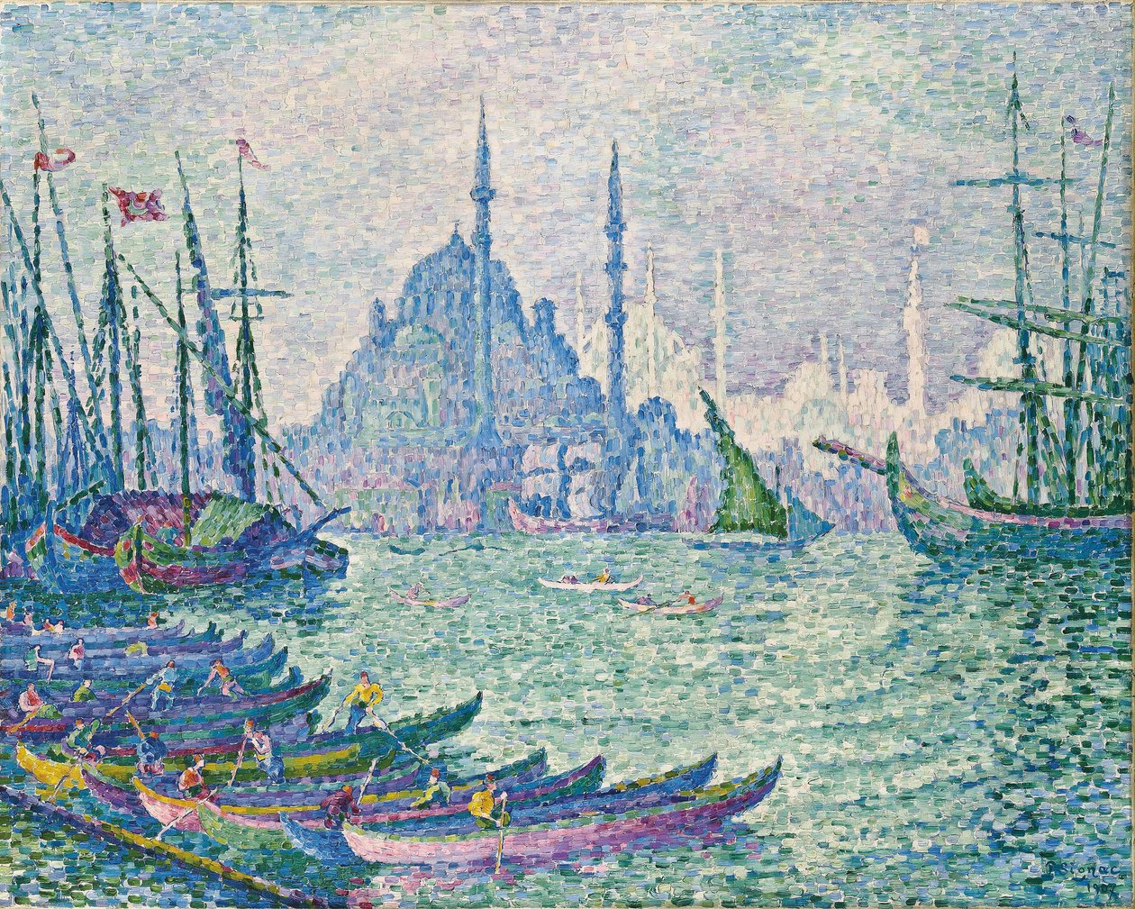 القرن الذهبي ، المآذن - Signac ، Paul (1863-1935) - 1907 - زيت على قماش - 73x92.5 - مجموعة خاصة بواسطة بول سينياك