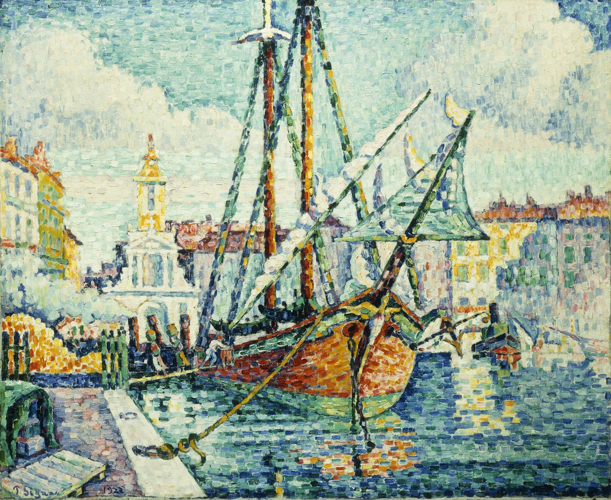 ميناء سانت تروبيه ؛ لو بورت دي سانت تروبيه ، 1923 بواسطة بول سينياك