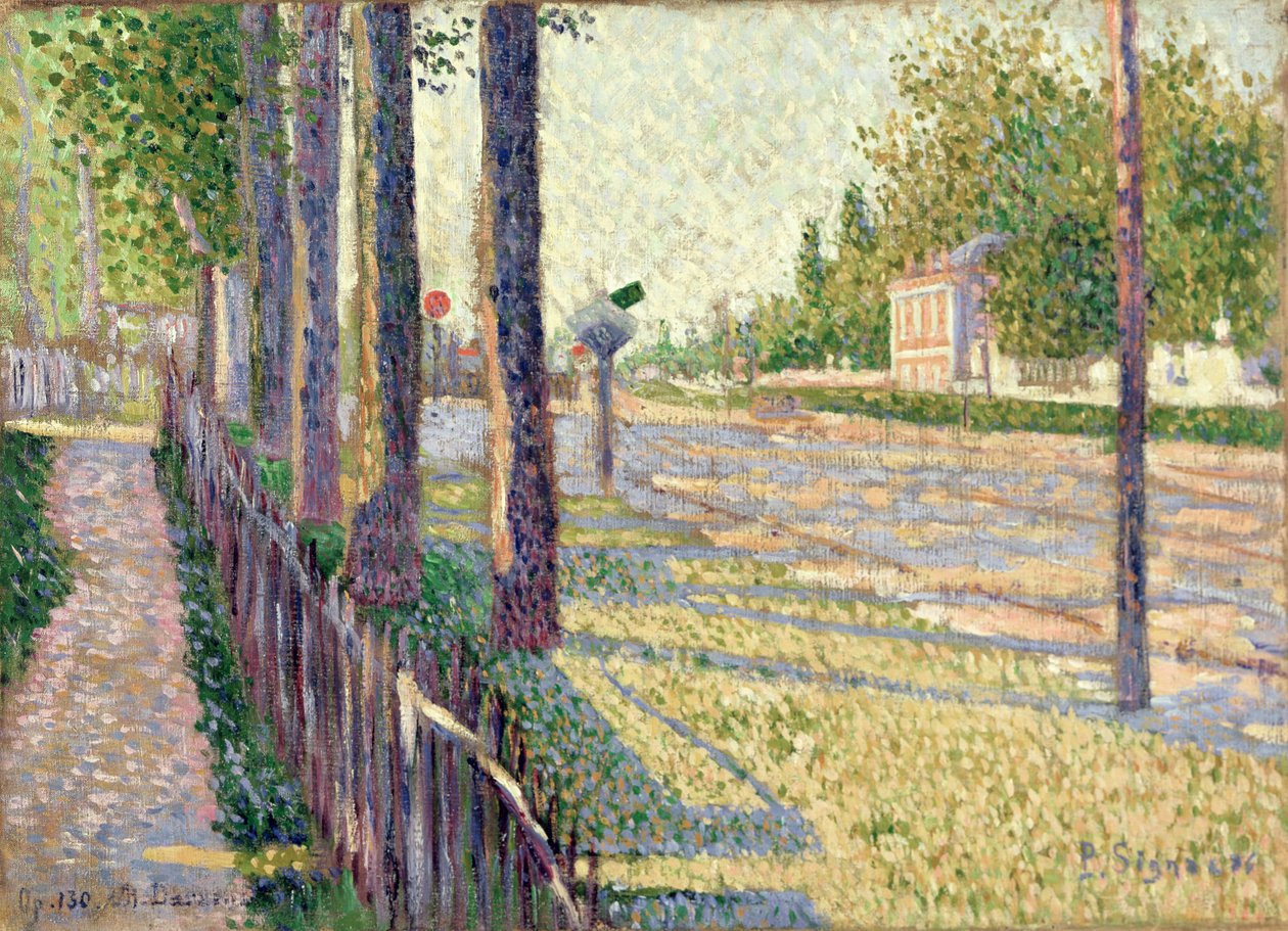 تقاطع السكك الحديدية في Bois-Colombes أو La Route Pontoise بواسطة بول سينياك