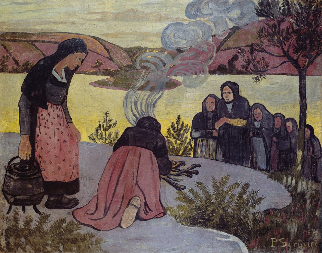 حريق في الخارج أو ليه مامو ، 1893 بواسطة بول سيروسييه