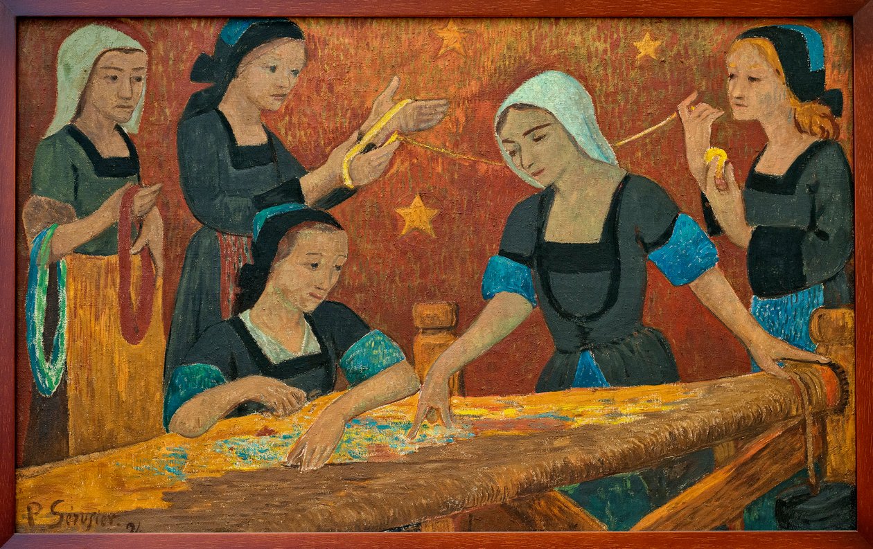 بول لويس سيروزيه (1864-1927). "La Tapesserie" بواسطة بول سيروسييه