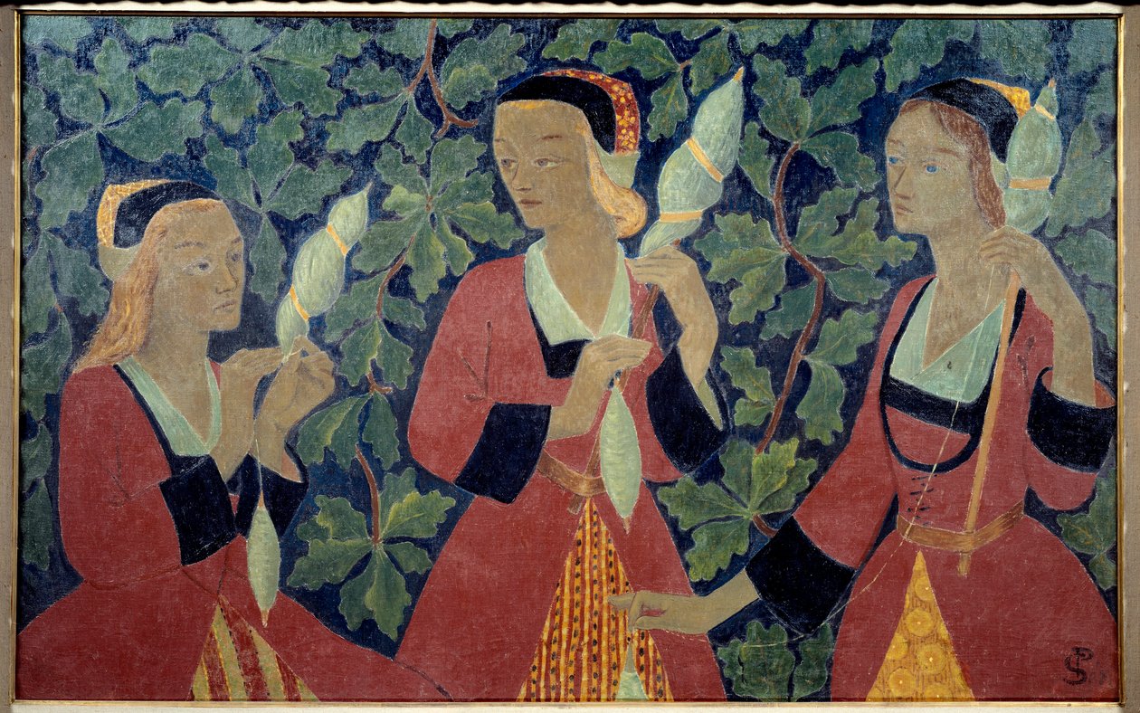 لوحة الغزالون الثلاثة بواسطة Paul Serusier (1863-1927) 1918 متحف بريست للفنون الجميلة بواسطة بول سيروسييه