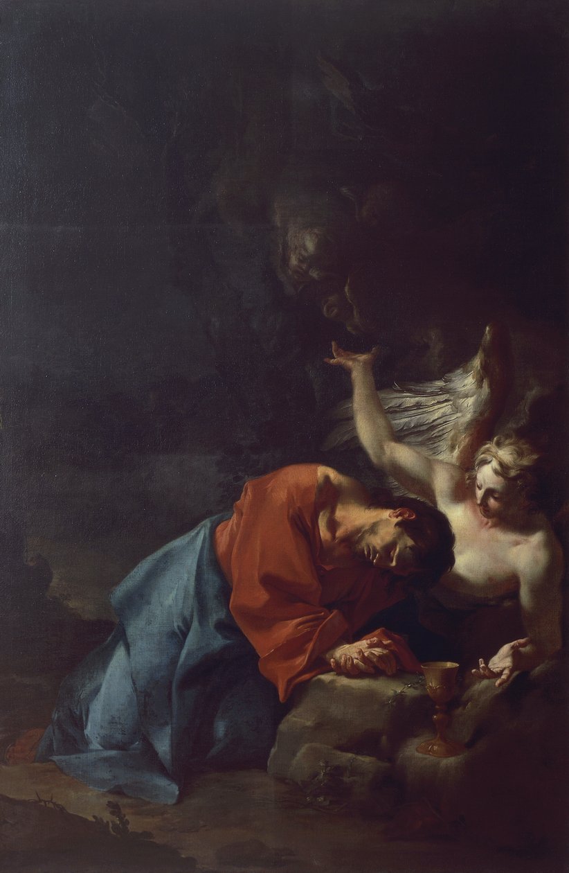 المسيح في الحديقة ، حوالي عام 1750 ، بقلم بول تروجر (1698-1762) ، زيت على قماش ، 241 × 157 سم بواسطة بول تروجر