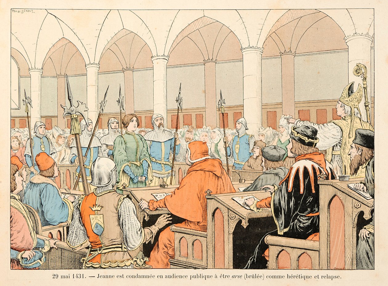 رسم إيضاحي مأخوذ من كتاب "جان دارك" بقلم ثيودور كاهو ورسمه بول دي سيمانت (1855-1915): 29 مايو بواسطة بول دي سيمانت