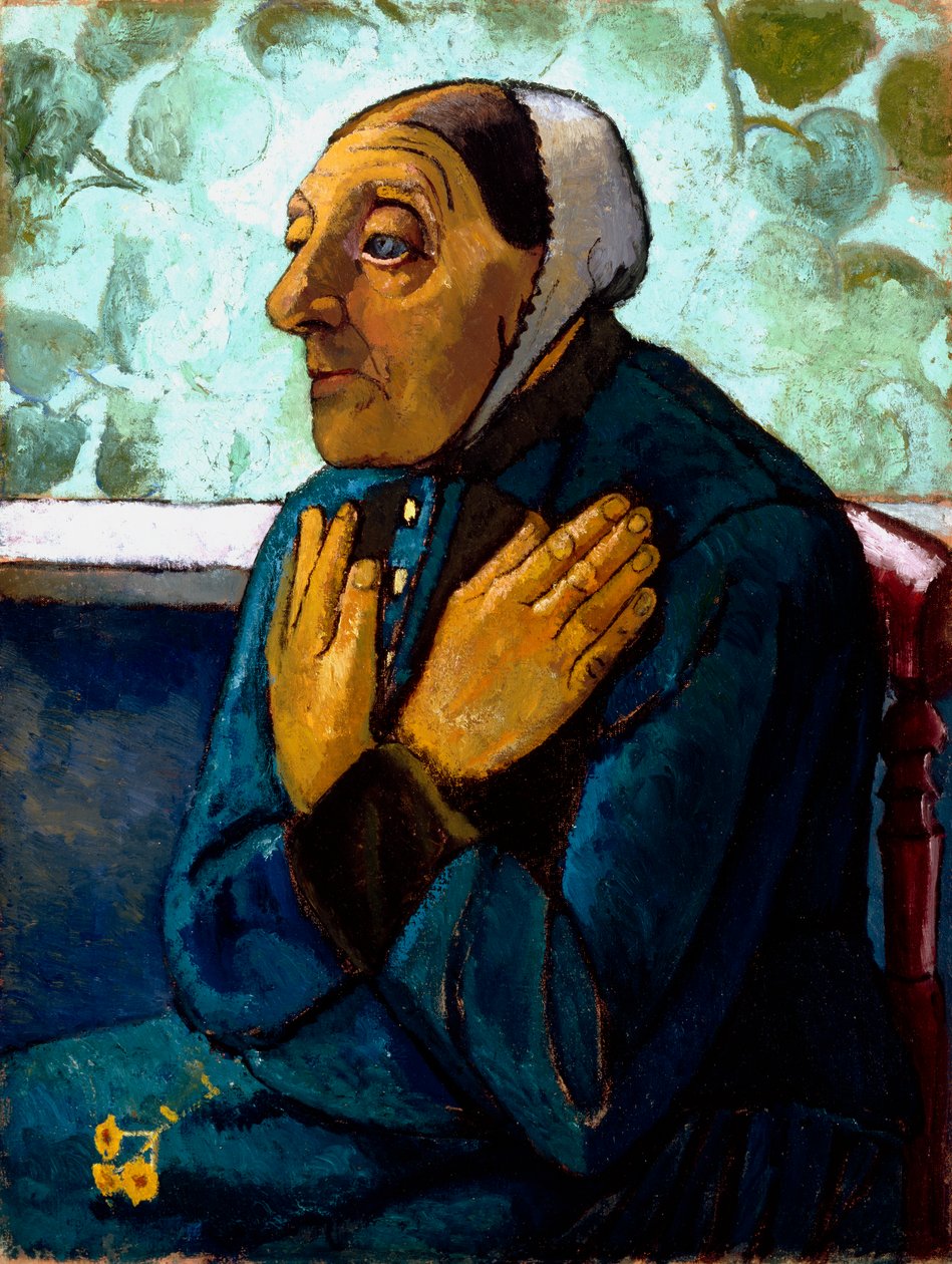 امرأة فلاح عجوز ، c.1905 بواسطة بولا مودرسون بيكر