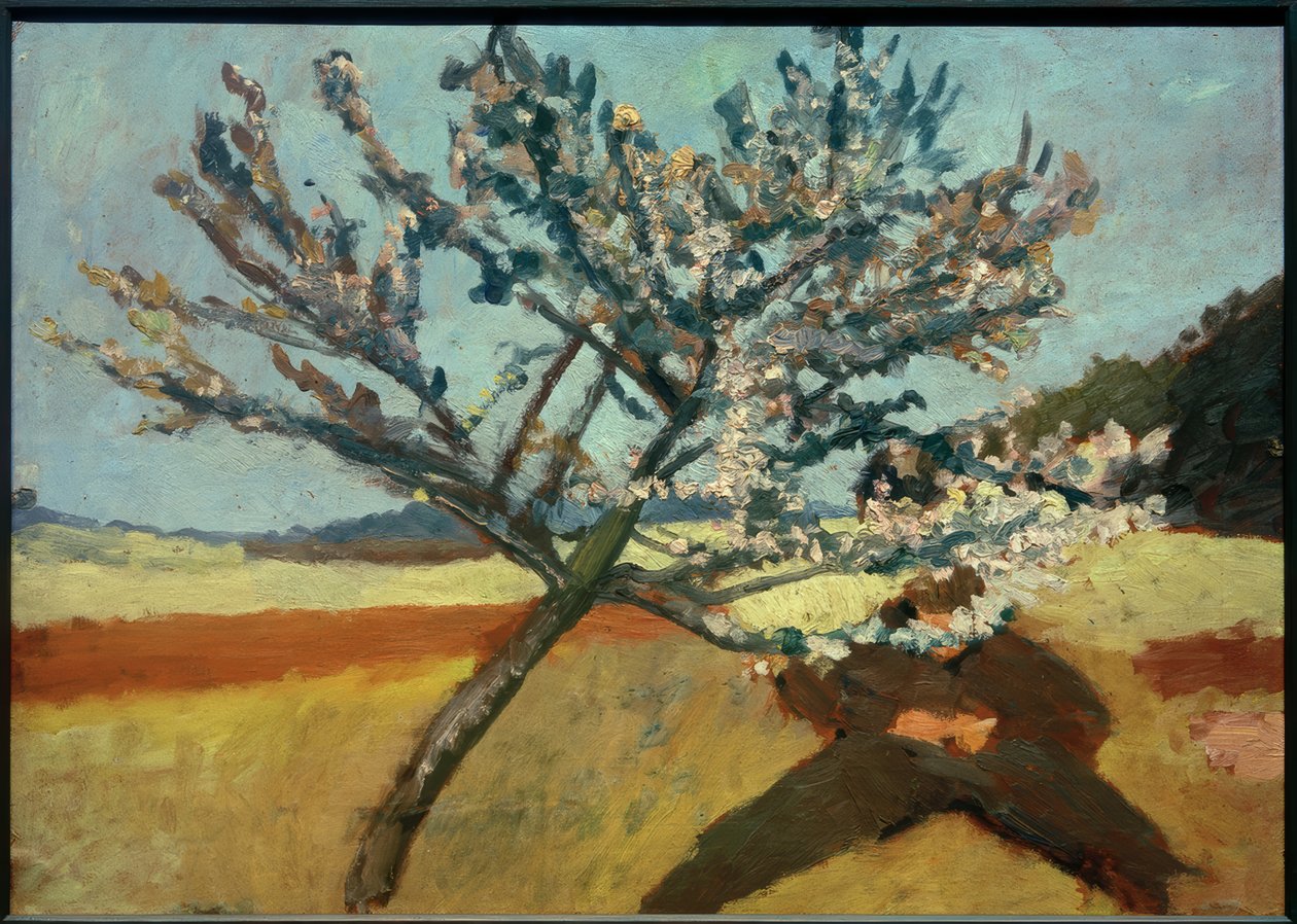 P.Modersohn-Becker ، رجل ملقى تحت شجرة مزدهرة بواسطة بولا مودرسون بيكر