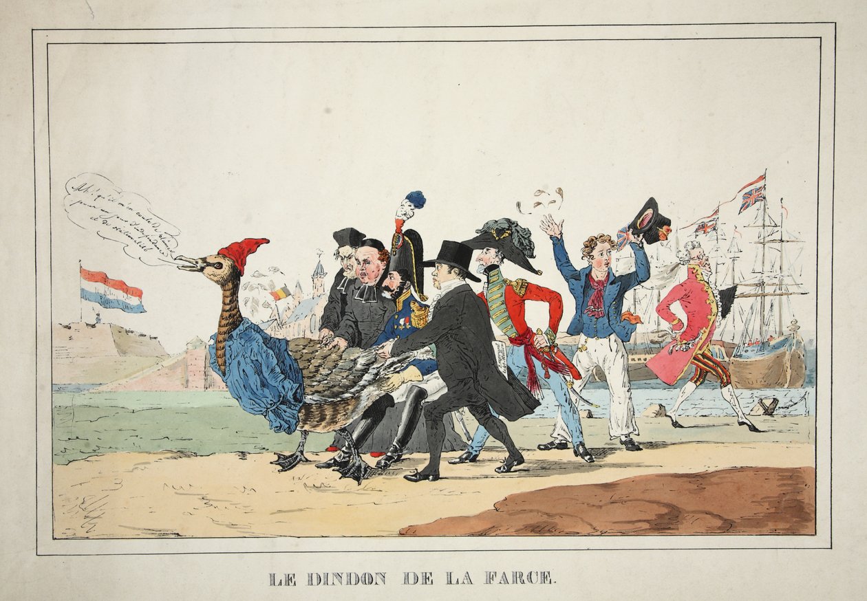 Le Farce de la Farce ، حانة. 1831 (نقش يدوي) بواسطة باولوس تشارلز جيرارد بولمان