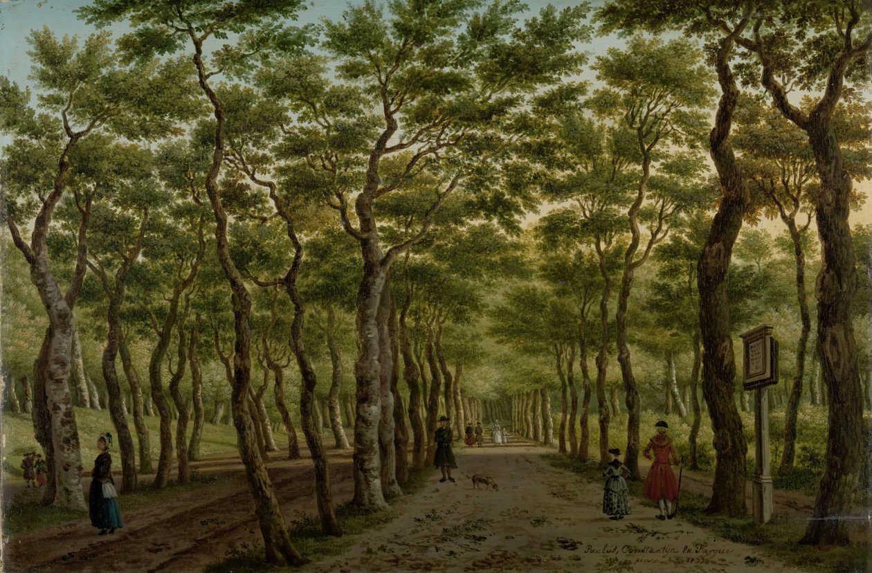 Herepad في Haagse Bos The Scheveningen Woods بالقرب من لاهاي بواسطة باولوس كونستانتين لا فارج (بتوقيع الفنان)