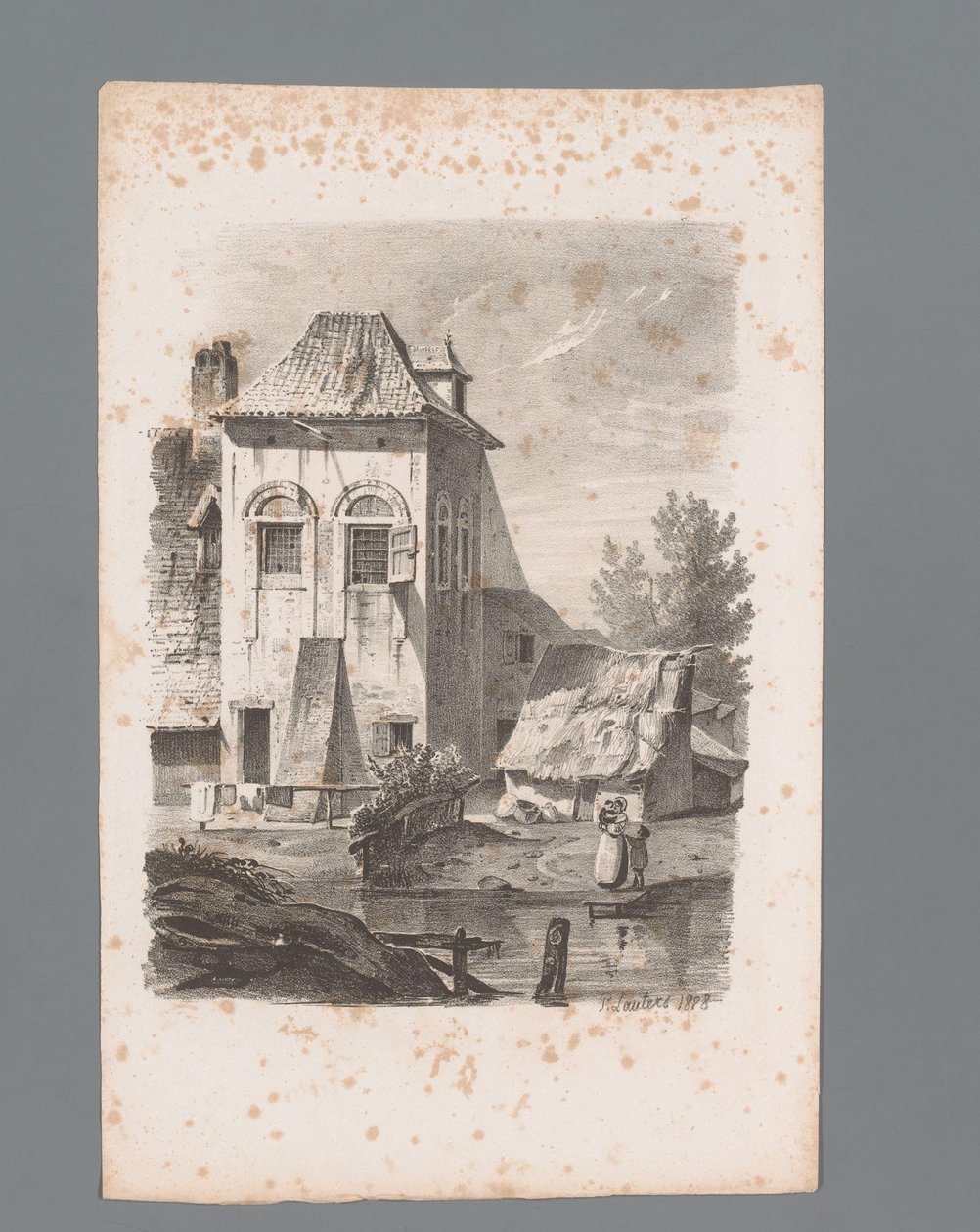 منظر لمنزل على الماء مبادئ المناظر الطبيعية (عنوان السلسلة) Principes de paysages (عنوان السلسلة) بواسطة باولوس لوترز
