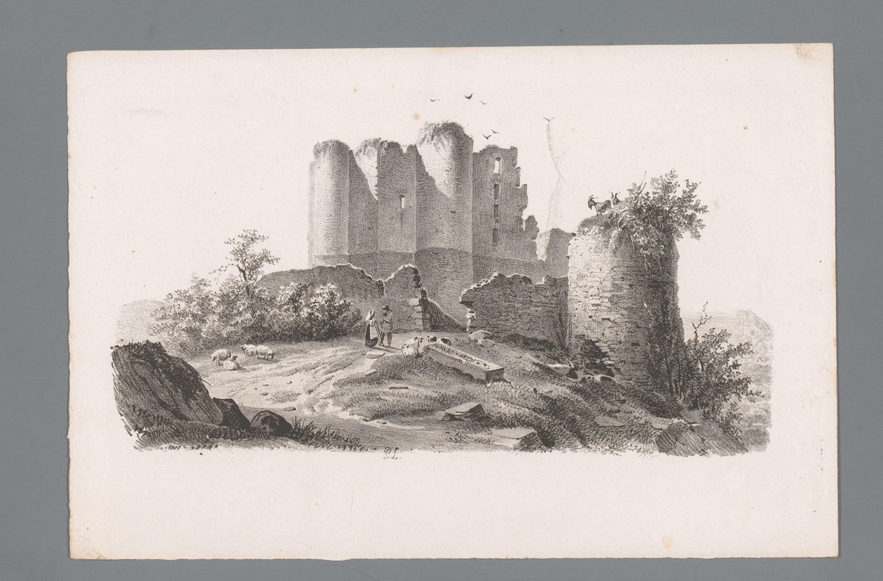منظر خراب ببرج مبادئ المناظر الطبيعية (عنوان السلسلة) Principes de paysages (عنوان السلسلة) بواسطة باولوس لوترز