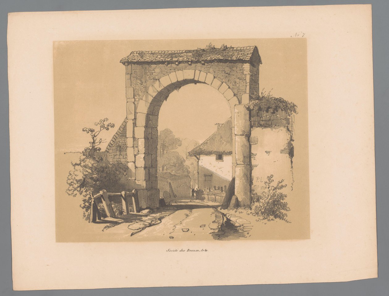 منظر لبوابة City Gate مناظر خلابة بقلم Paulus Lauters (عنوان السلسلة) Etrennes pittoresques pour 1839 ، par Lauters (عنوان السلسلة) بواسطة باولوس لوترز
