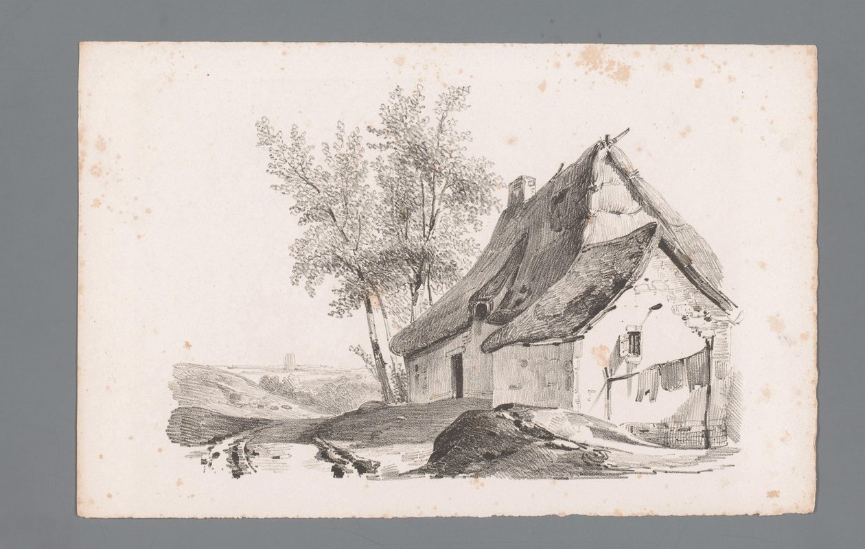 المناظر الطبيعية مع الطريق الريفي والمنزل مبادئ المناظر الطبيعية (عنوان السلسلة) Principes de paysages (عنوان السلسلة) بواسطة باولوس لوترز
