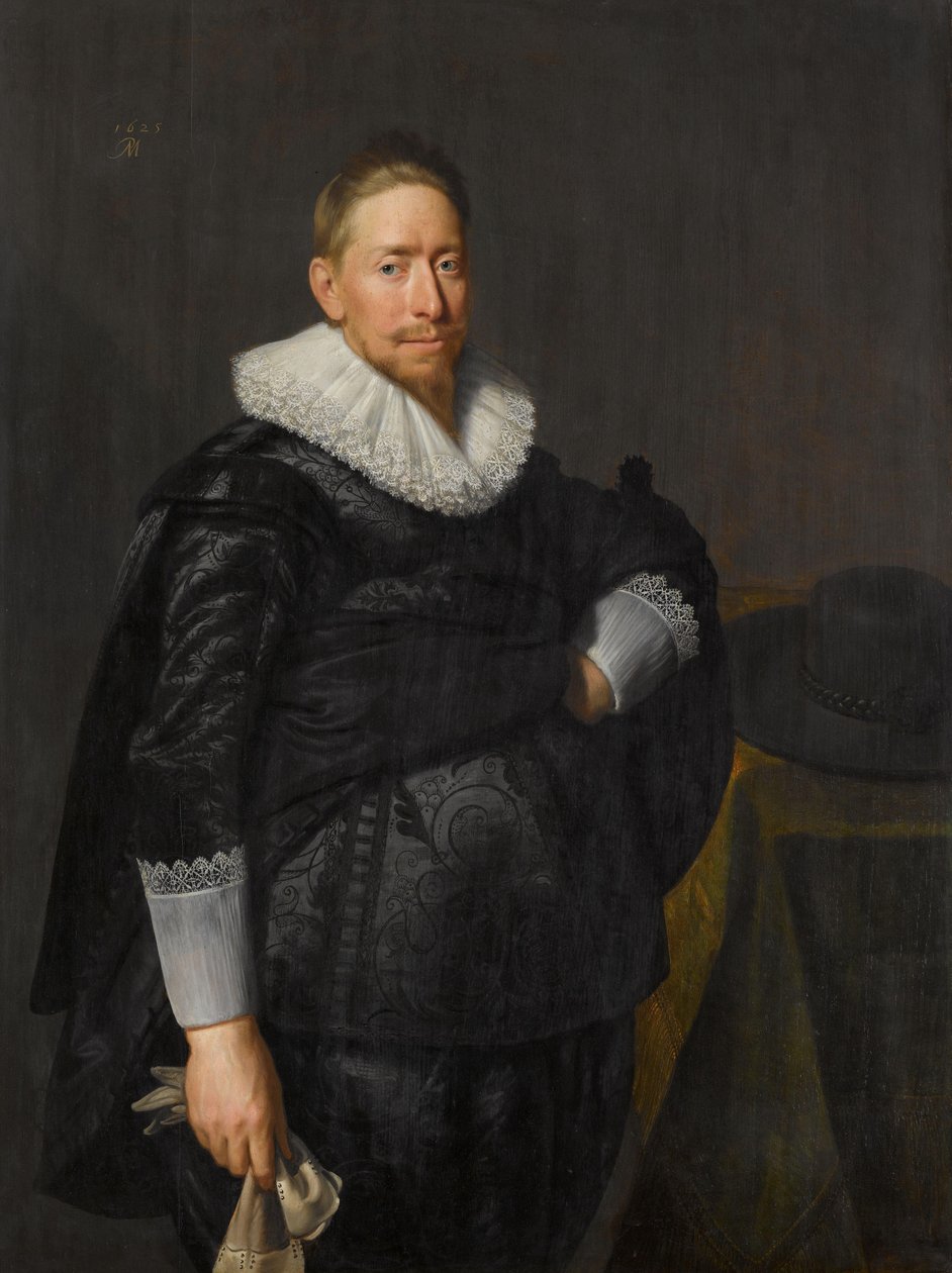 صورة لرجل ، ربما من عائلة باو صورة لرجل ، ربما Reijnier Pauw (1591-1676) بواسطة بول موريلس