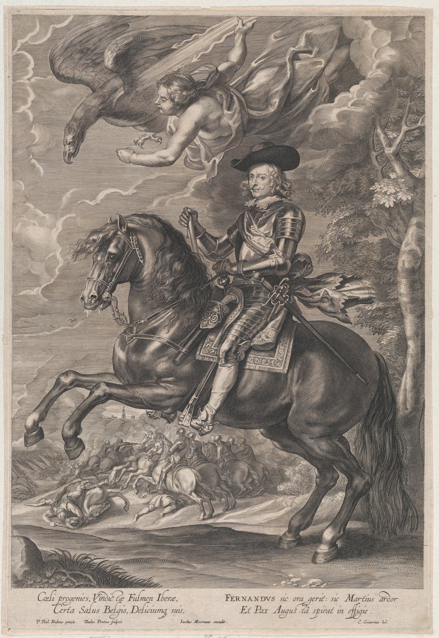 صورة للكاردينال إنفانتي فرديناند النمسا ، على ظهور الخيل ، كاليفورنيا. 1640-53. ، كاليفورنيا. 1640-53. بواسطة بول بونتيوس