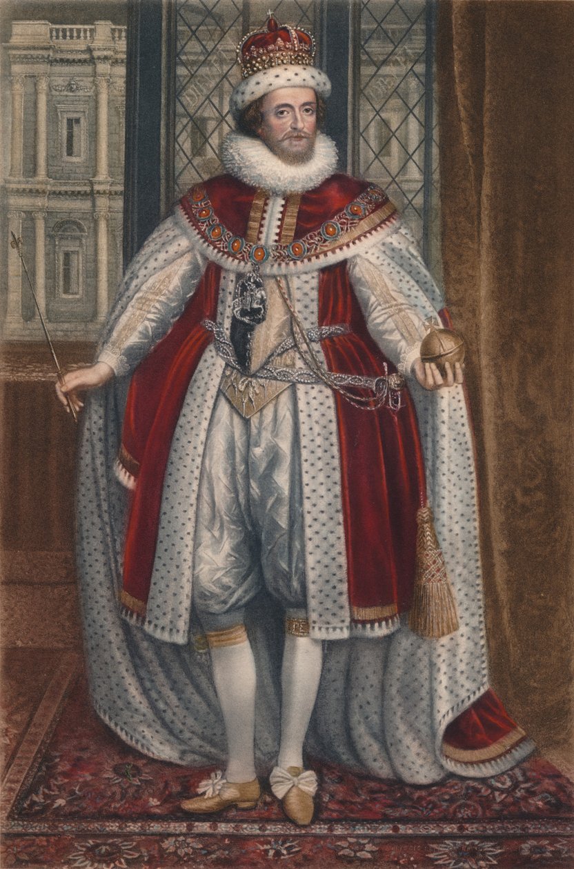 الملك جيمس الأول ملك إنجلترا والسادس. اسكتلندا ، 1620 ، 1904 بواسطة باولوس فان سومر