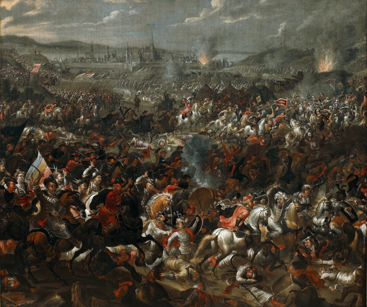 معركة فيينا في 12 سبتمبر 1683 ، حوالي 1683-84 (زيت على قماش) بواسطة باويل كاستيل