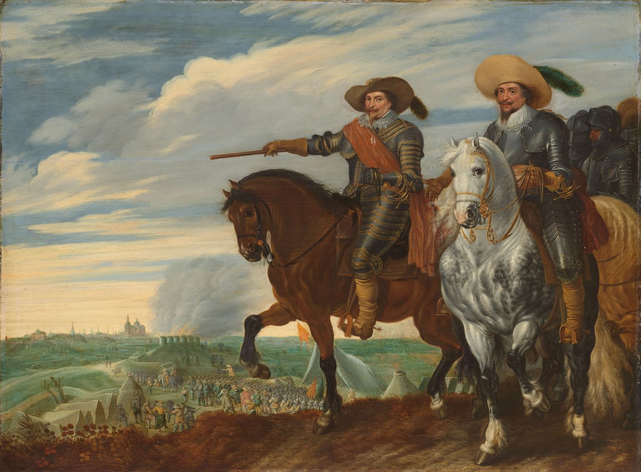 فريدريك هنري وإرنست كاسيمير من ناسو ديتز في حصار Hertogenbosch ، ج. 1629-35 بواسطة باولس فان هيليجارت