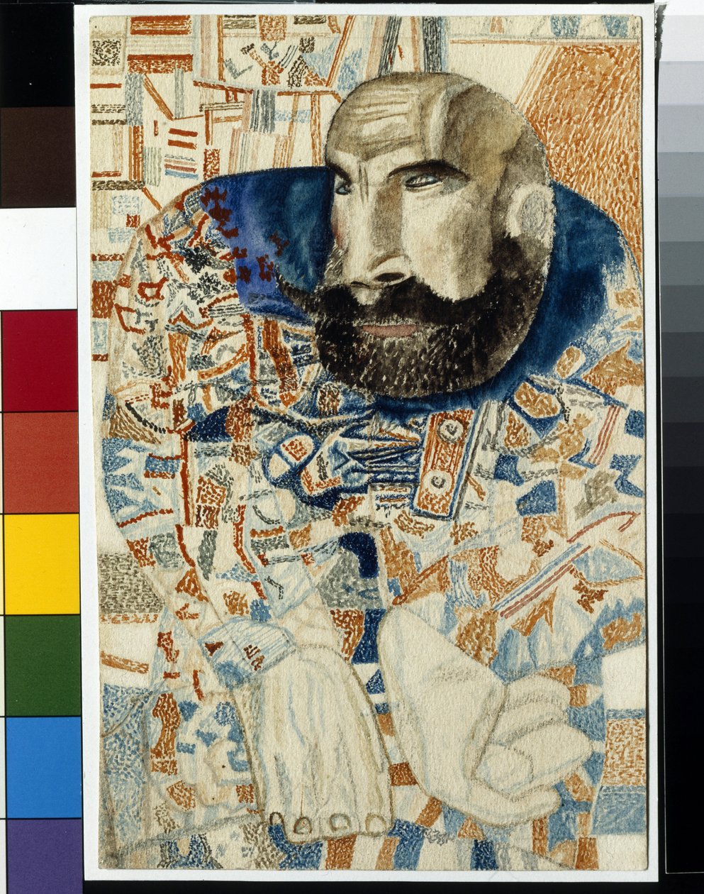 حوذي - عمل بافيل نيكولايفيتش فيلونوف (1883-1941) ، ألوان مائية على ورق (19 × 12.3 سم) بواسطة بافيل نيكولايفيتش فيلونوف