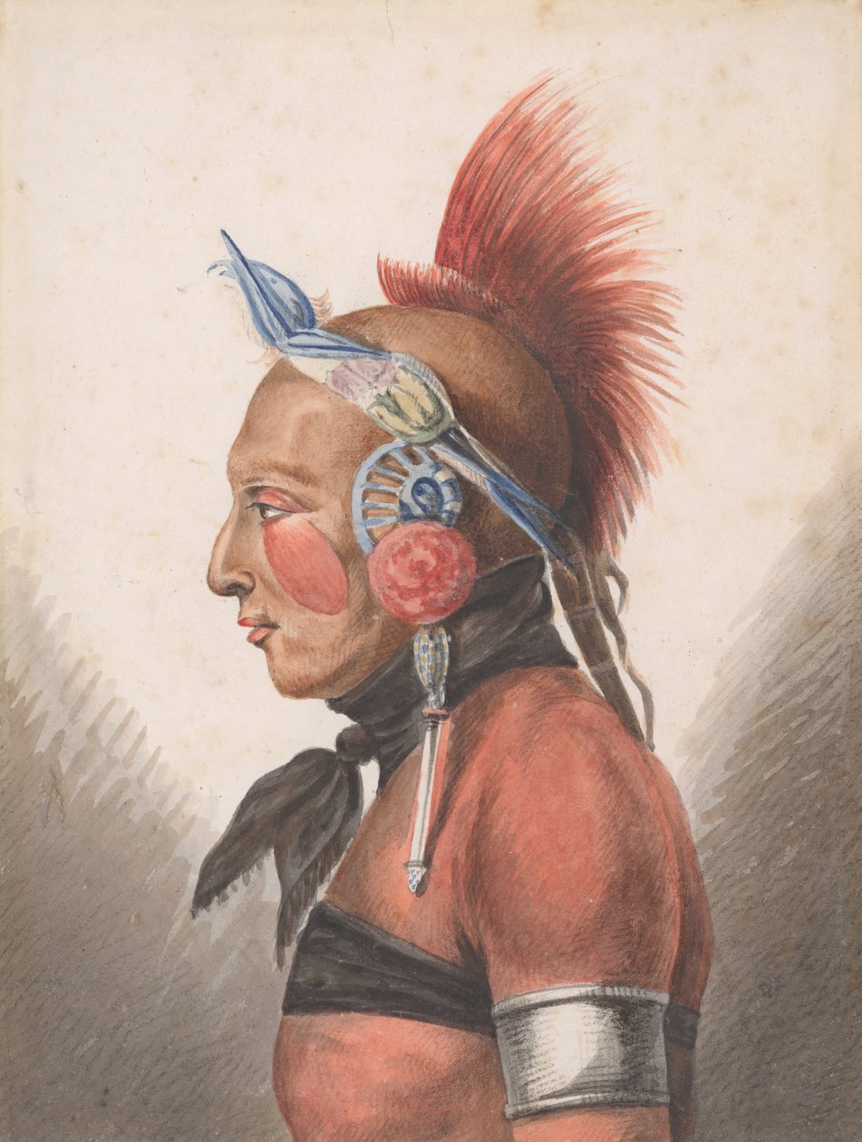 محارب أوساج ، 1811-كاليفورنيا. 1813. بواسطة بافل بتروفيتش سفينين