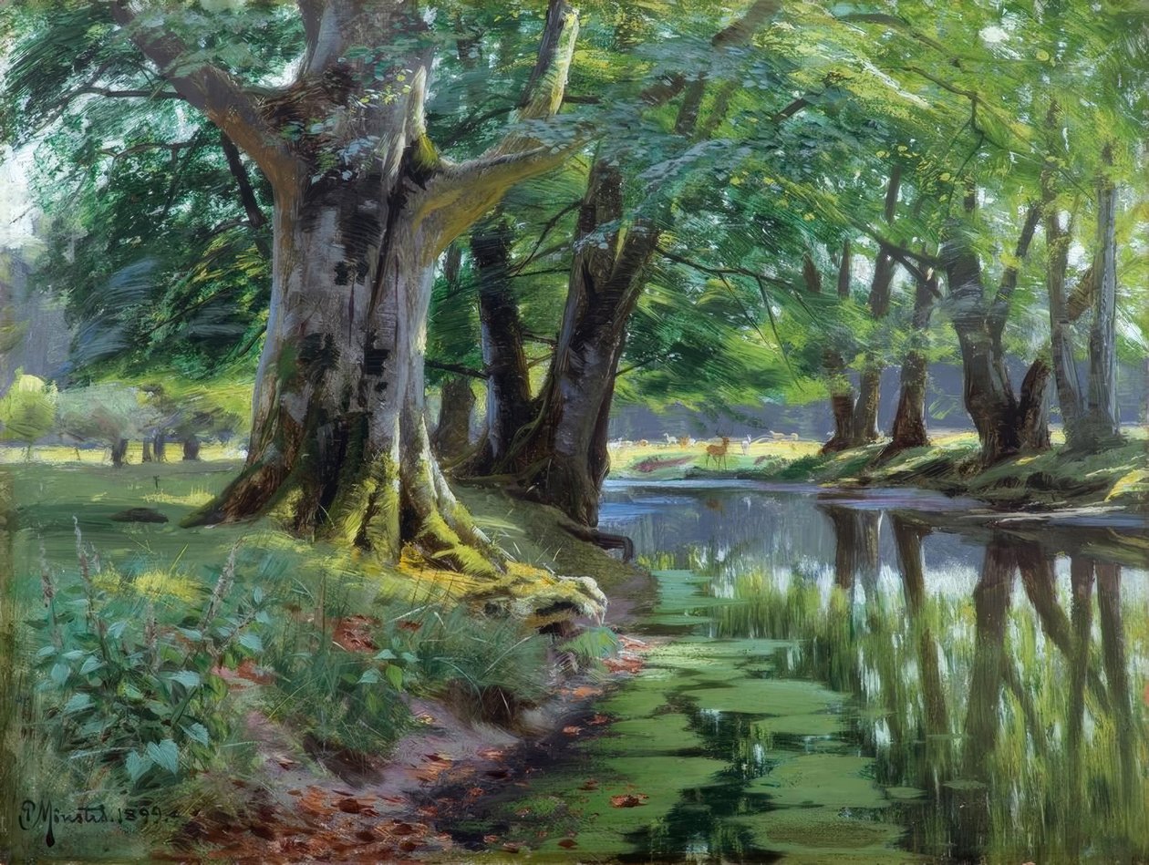 P. Mönsted ، Sommer am Waldbach بواسطة بيدير مونستيد