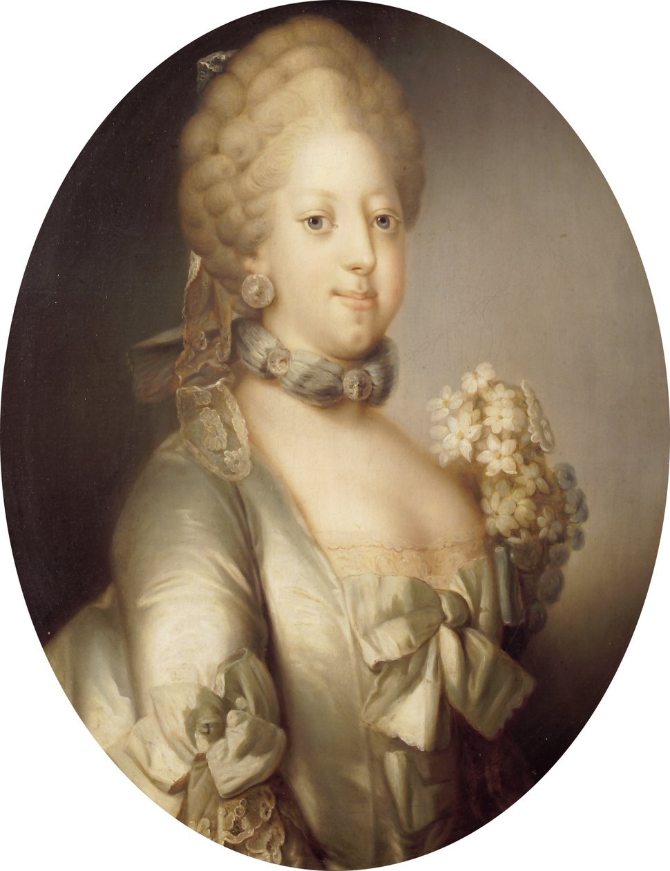 صورة لكارولين ماتيلدا من بريطانيا العظمى 1751-1775 ، ملكة الدنمارك ، حوالي 1767. بواسطة Peder As
