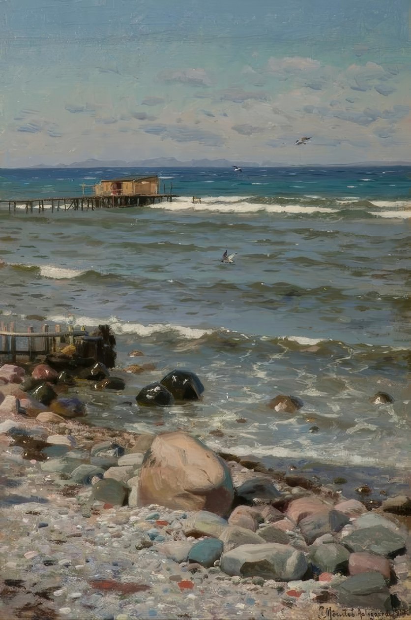 P. Mönsted ، Am Strand بواسطة بيدير مونستيد