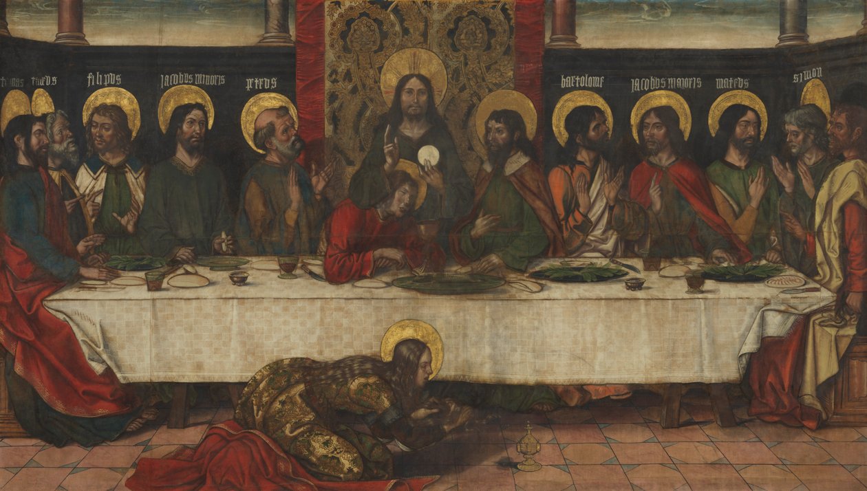 العشاء الأخير ، c.1495-1500 بواسطة بيدرو بيروجويت