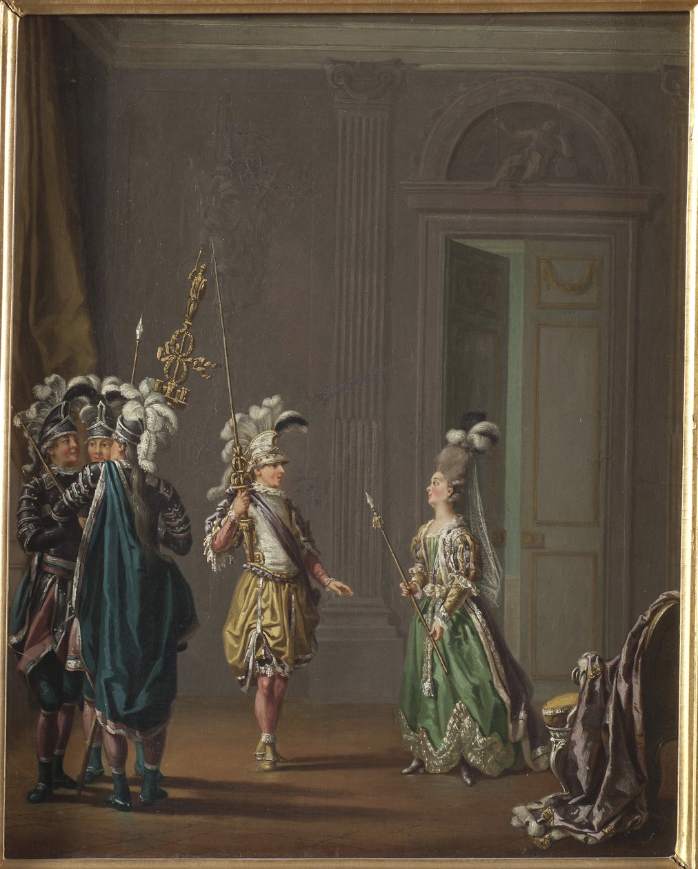 Gustave III de Suede et Ulrika Eleonora von Fersen - ملك السويد غوستاف الثالث وأولريكا إليونورا فون فيرسن ، بقلم هيلستروم ، بير (1732-1816). زيت على قماش. الأبعاد: ٥٠ × ٤٠ سم. متحف ستوكهولم الوطني بواسطة بير هيلستروم