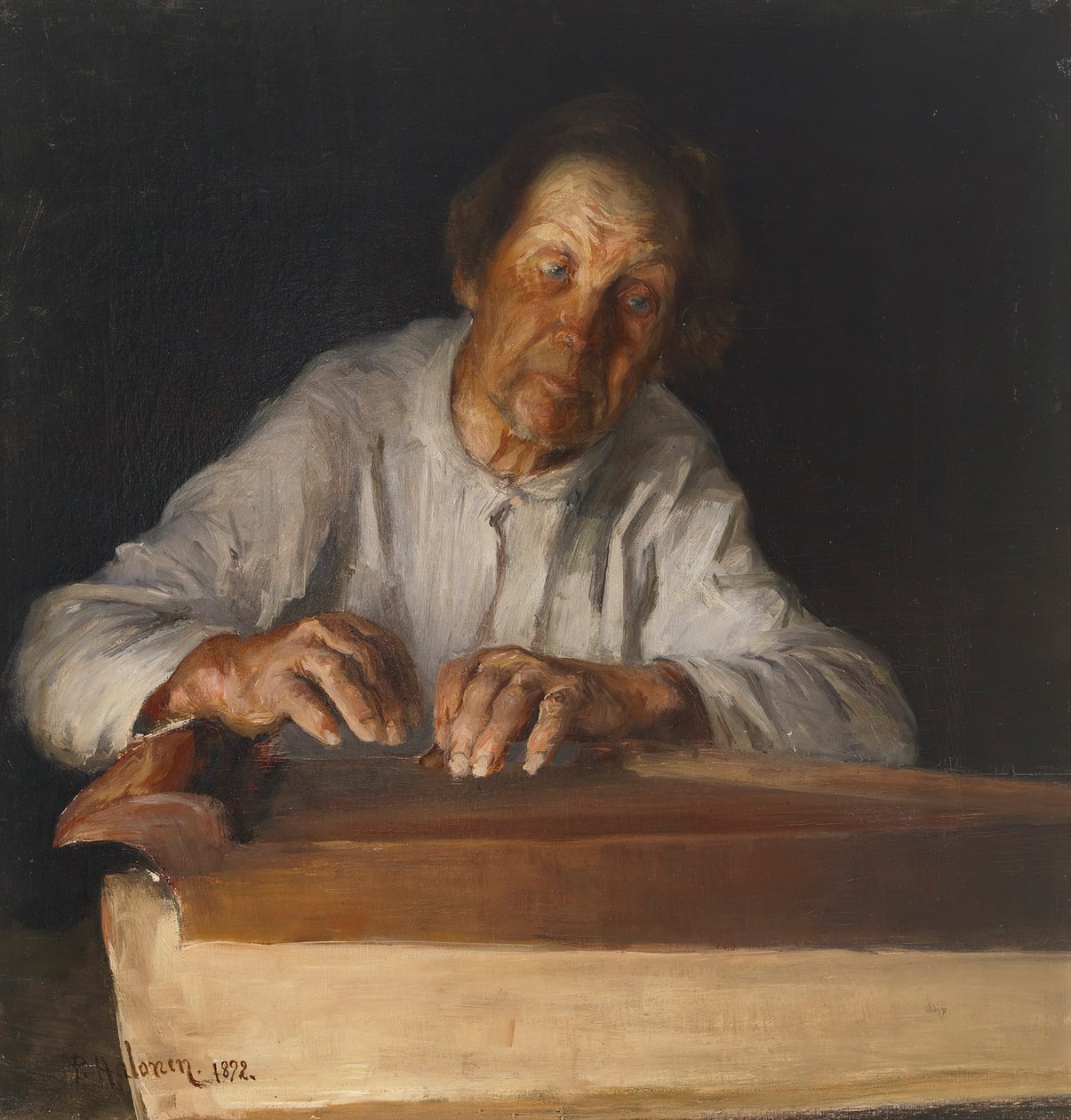 لاعب Kantele ، 1892. بواسطة بيكا الهالونات