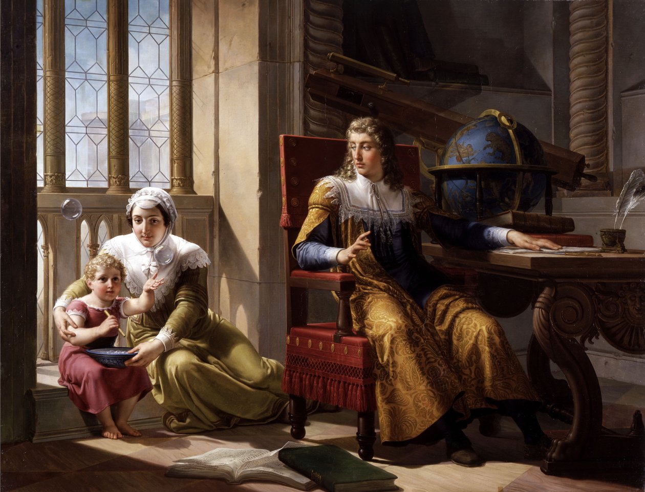 اكتشاف نيوتن لانكسار الضوء ، 1827. بواسطة Pelagio Palagi