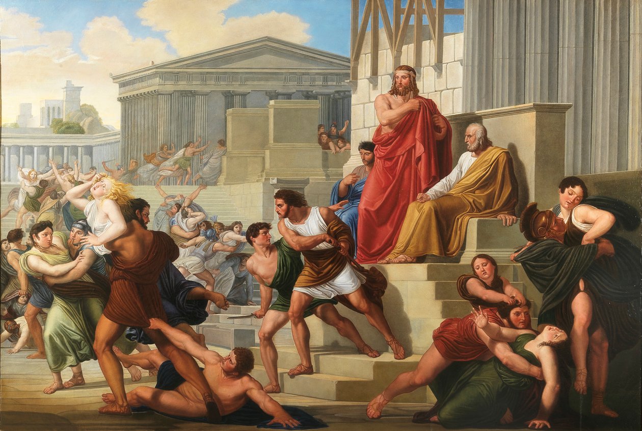 اغتصاب نساء سابين 1823-1824. بواسطة Pelagio Palagi