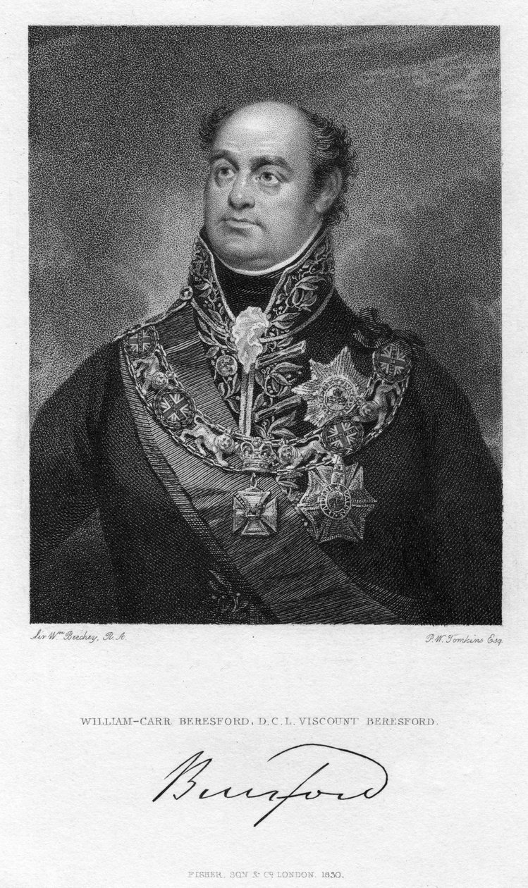 ويليام بيريسفورد ، 1st Viscount Beresford ، جندي وسياسي بريطاني ، 1830. بواسطة بيلترو ويليام تومكينز