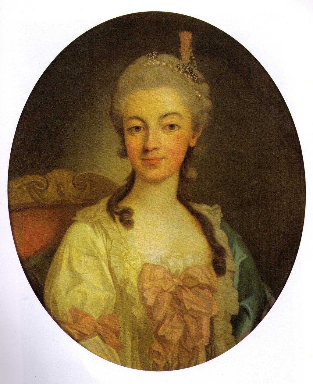 صورة تيريزا كينسكي من Weichnitz و Tettau (1740-1806) ، زوجة Andrzej Poniatowski بواسطة بالقوة