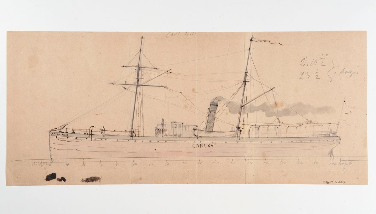 Angfartyget CARL XV بواسطة Per Wilhelm Cedergren