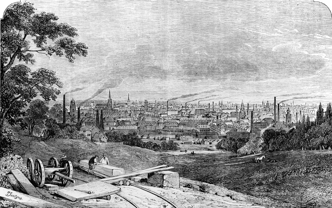 مانشستر ، 1840 بواسطة بيرسي وليام جوستين