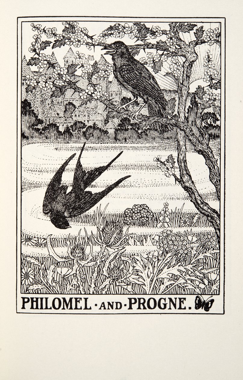 فيلوميل وبروغن ، من Fontaine Fables ، حانة. 1905 بواسطة بيرسي جيه. بيلينجشيرست