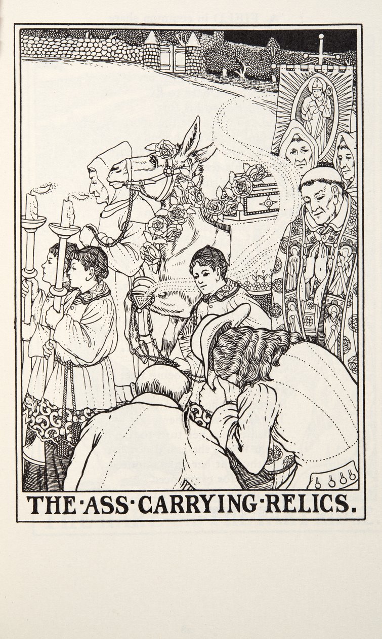 آثار حمل الحمار ، من Fontaine Fables ، حانة. 1905 (نقش) بواسطة بيرسي جيه. بيلينجشيرست