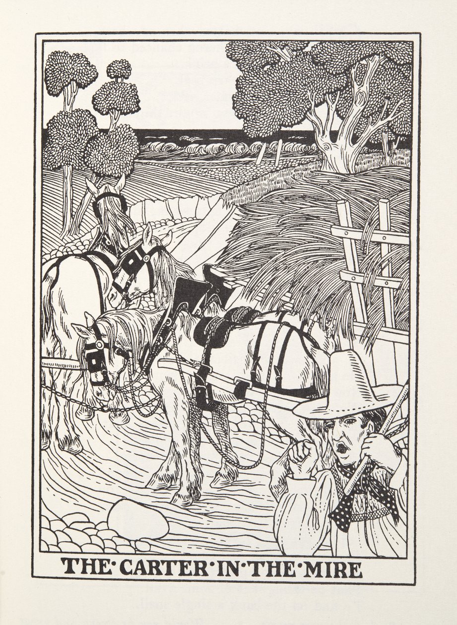 كارتر في ميري ، من Fontaine Fables ، حانة. 1905 (نقش) بواسطة بيرسي جيه. بيلينجشيرست