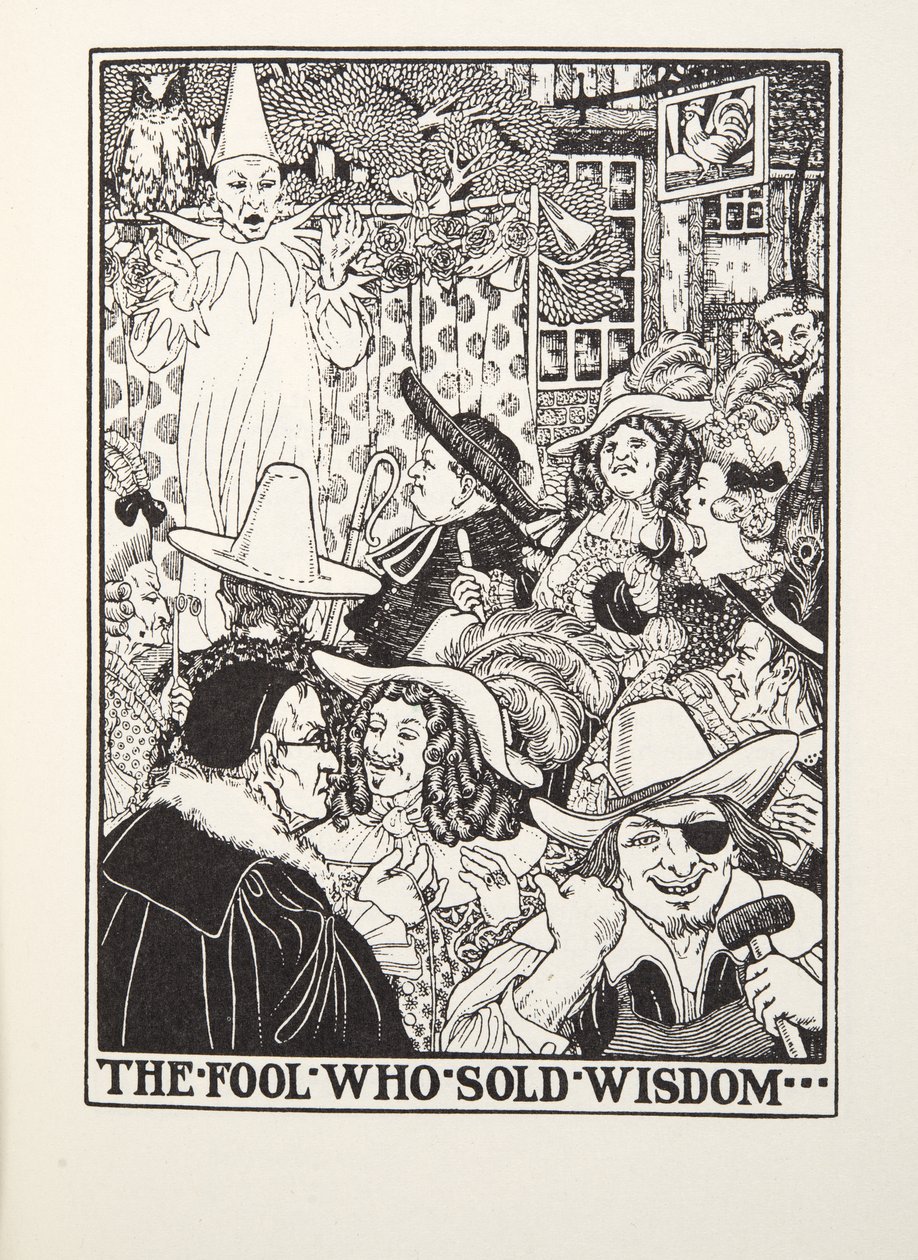 الأحمق الذي باع الحكمة ، من Fontaine Fables ، حانة. 1905 (نقش) بواسطة بيرسي جيه. بيلينجشيرست