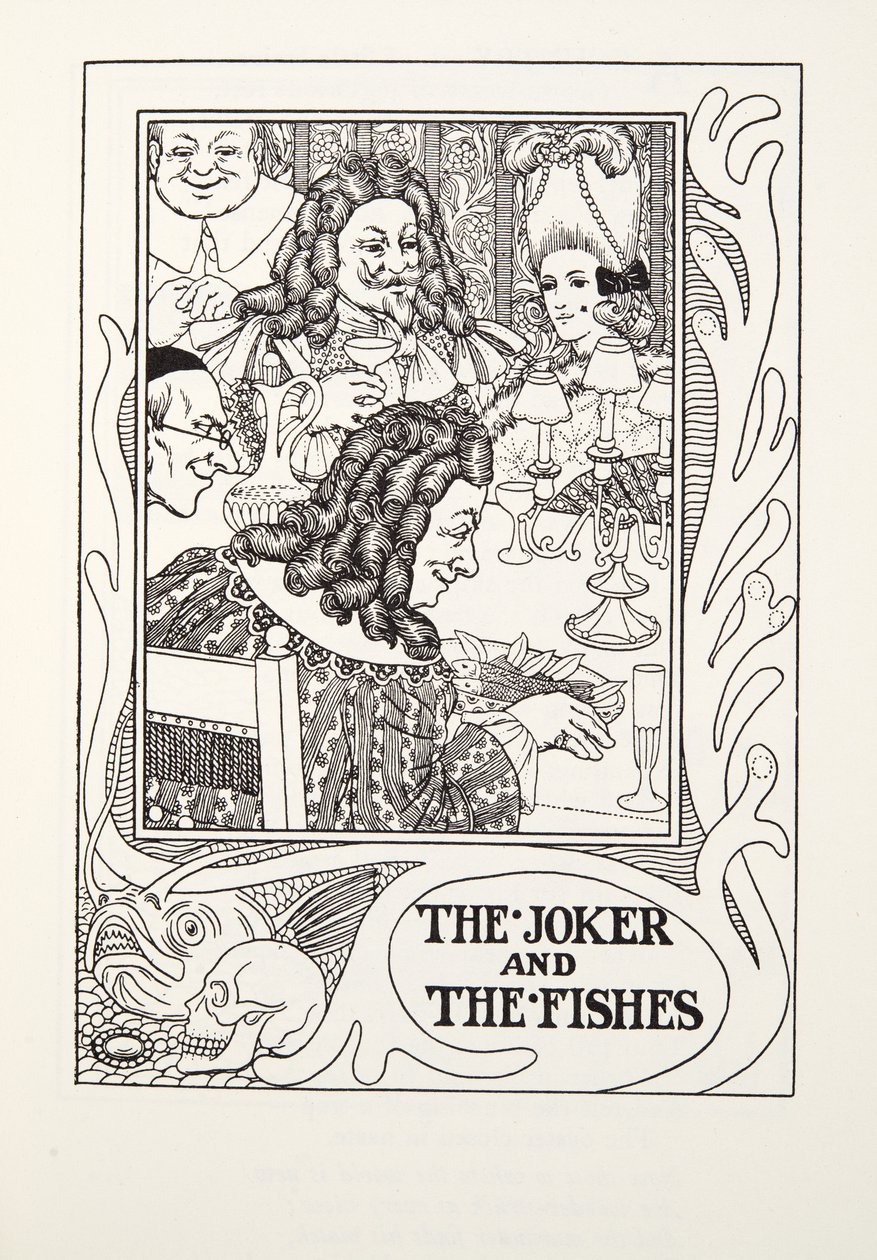 The Joker and the Fishes ، من Fontaine Fables ، حانة. 1905 (نقش) بواسطة بيرسي جيه. بيلينجشيرست