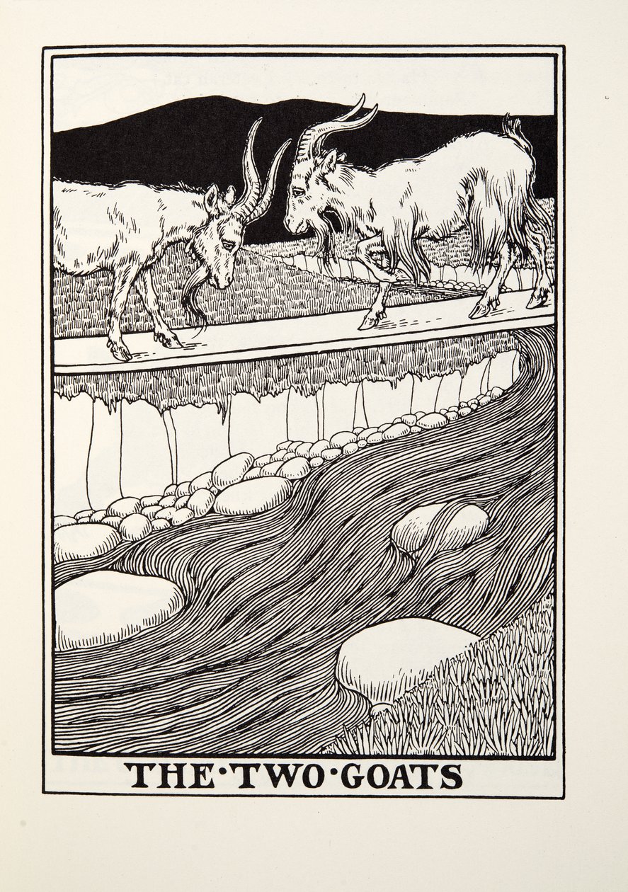 الماعز ، من Fontaine Fables ، حانة. 1905 بواسطة بيرسي جيه. بيلينجشيرست