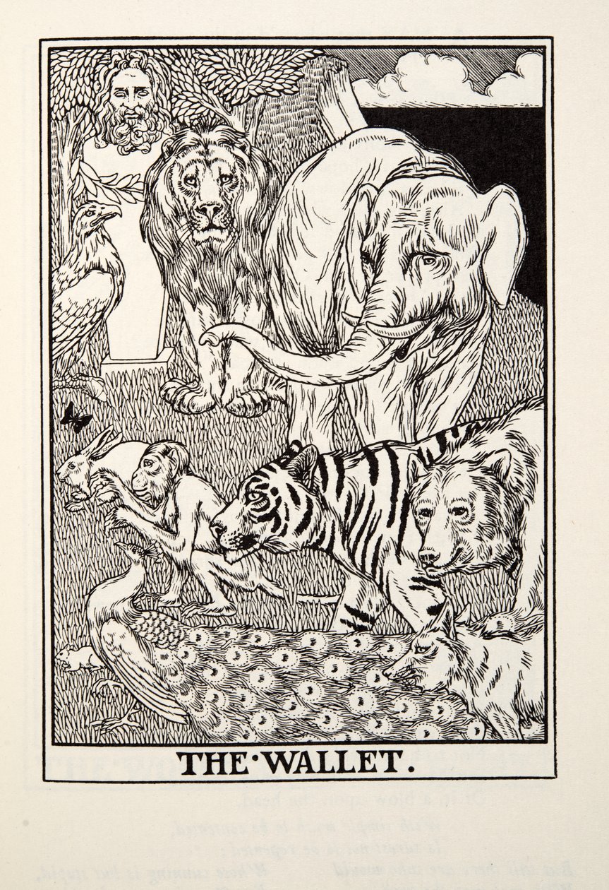 المحفظة ، من Fontaine Fables ، حانة. 1905 بواسطة بيرسي جيه. بيلينجشيرست