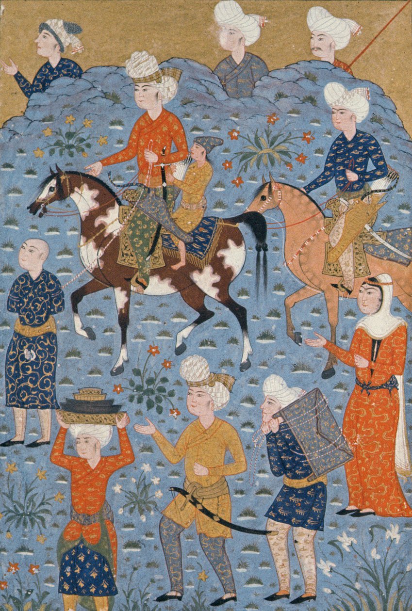 العودة من الغارة شيراز 1600 م بواسطة المدرسة الفارسية