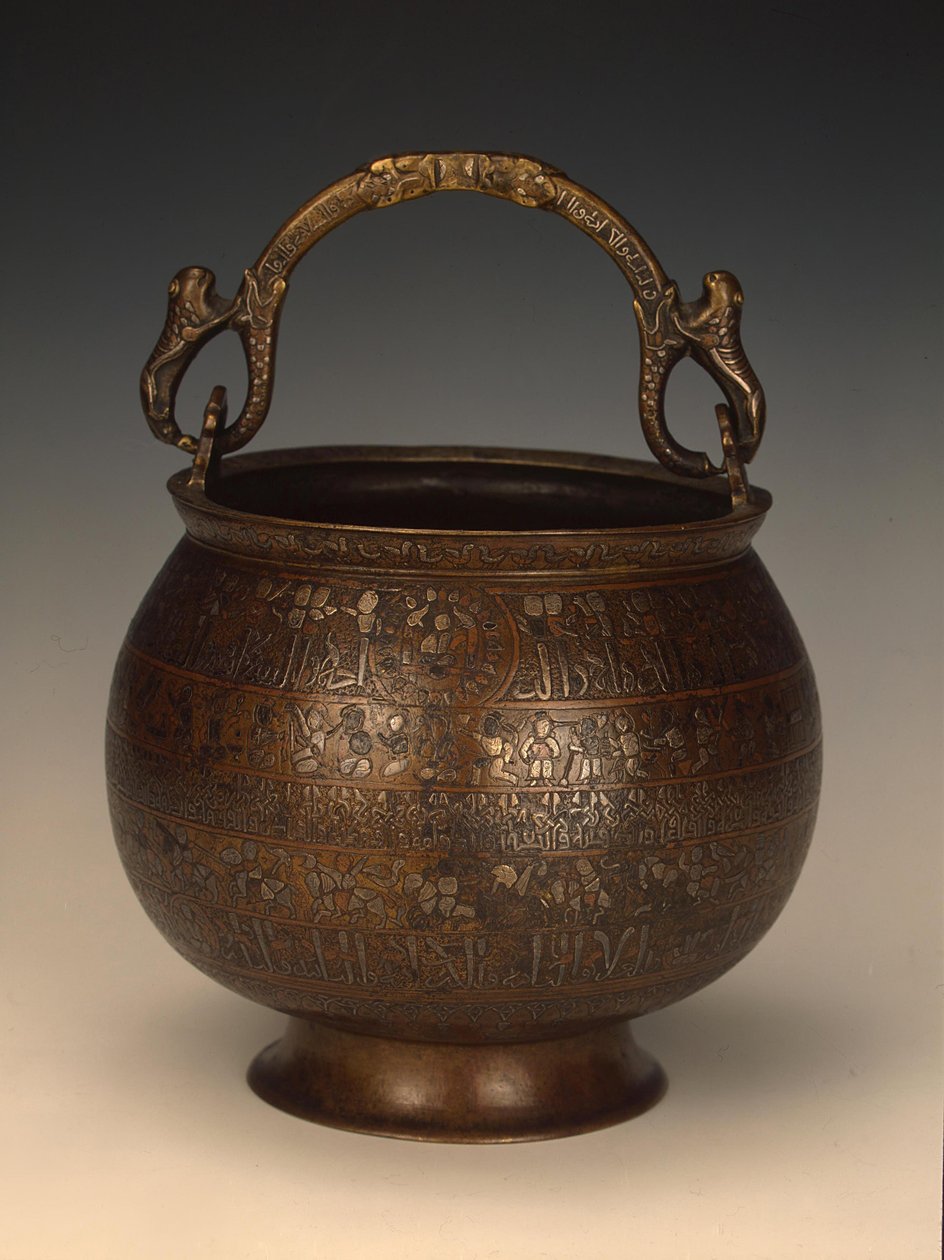 "Bobrinsky Cauldron" ، سلالة السلجوق بواسطة المدرسة الفارسية