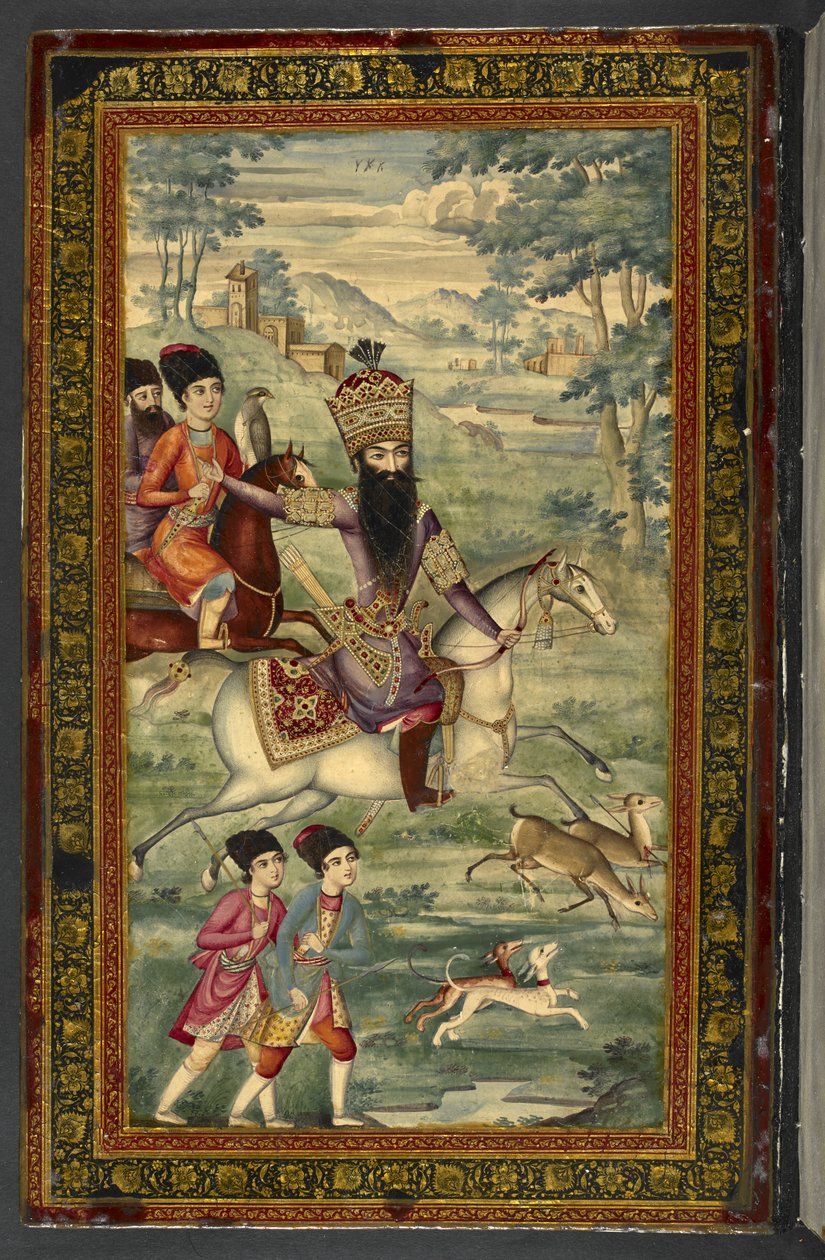 IO Islamic 3558 صورة لفتح علي شاه قاجار ، 