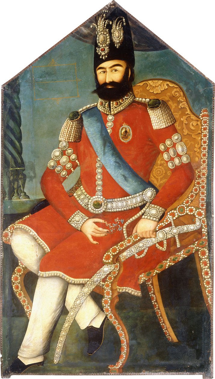 صورة محمد شاه ، ج. 1850 بواسطة المدرسة الفارسية